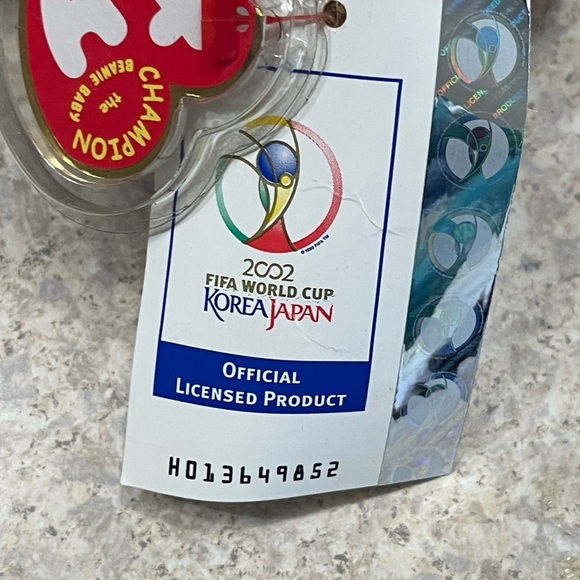 Ty Beanie Baby CHAMPION Bear 2002 CROATIA FIFA World Cup Vintage Plush Animal - Picture 7 of 8